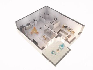  Appartement  vendre 2 pices 43 m