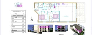  Appartement  vendre 3 pices 70 m