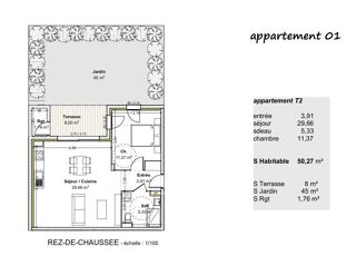  Appartement � vendre 2 pi�ces 50 m�