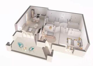  Appartement � vendre 3 pi�ces 63 m�