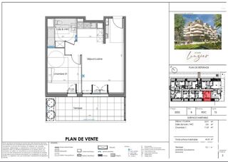  Appartement � vendre 2 pi�ces 44 m�