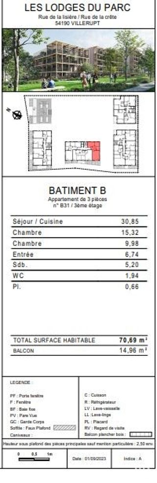  Appartement � vendre 3 pi�ces 70 m�