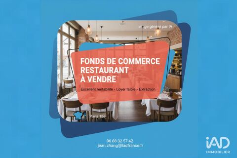 Vente Restaurant 100 m&sup2; 495000 75015 Paris