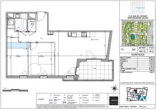  Appartement � vendre 3 pi�ces 63 m�