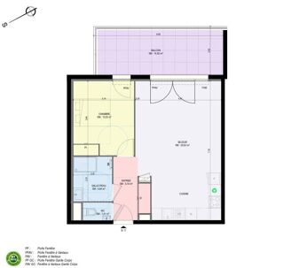  Appartement � vendre 2 pi�ces 53 m�