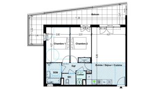  Appartement  vendre 3 pices 63 m