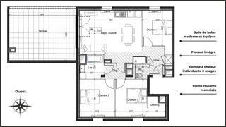  Appartement � vendre 4 pi�ces 76 m�