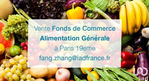 Vente Boutique/Local commercial 44 m&sup2; 71500 75019 Paris