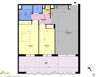  Appartement  vendre 3 pices 71 m