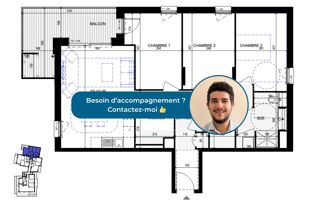  Appartement � vendre 4 pi�ces 84 m�