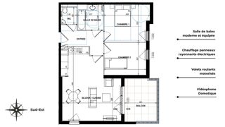  Appartement � vendre 3 pi�ces 63 m�