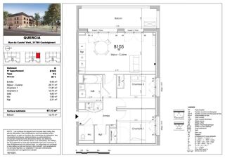  Appartement � vendre 3 pi�ces 67 m�