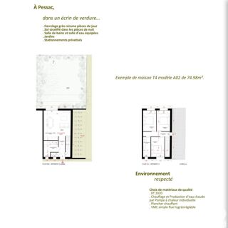  Maison � vendre 4 pi�ces 75 m�