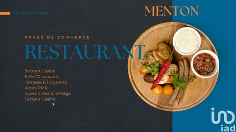 Vente Restaurant 247 m&sup2; 689000 06500 Menton
