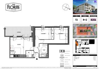  Appartement � vendre 3 pi�ces 60 m�