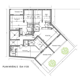  Appartement  vendre 2 pices 51 m