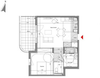  Appartement � vendre 2 pi�ces 49 m�