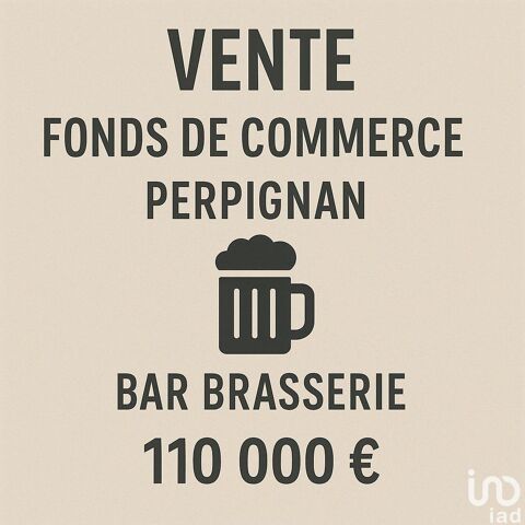 Vente Bar-brasserie 150 m&sup2; 110000 66000 Perpignan