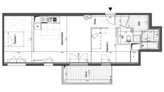  Appartement � vendre 3 pi�ces 61 m�