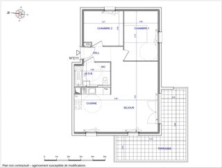  Appartement � vendre 3 pi�ces 63 m�