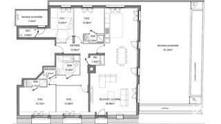  Appartement � vendre 5 pi�ces 145 m�