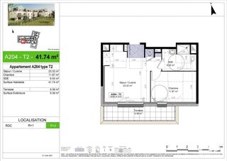  Appartement � vendre 2 pi�ces 41 m�