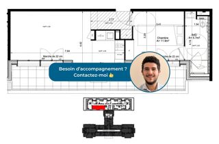  Appartement � vendre 2 pi�ces 47 m�