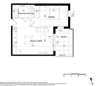  Appartement � vendre 2 pi�ces 43 m�