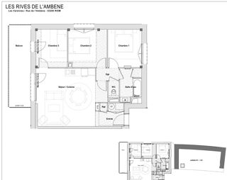  Appartement � vendre 4 pi�ces 71 m�