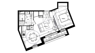  Appartement � vendre 2 pi�ces 45 m�