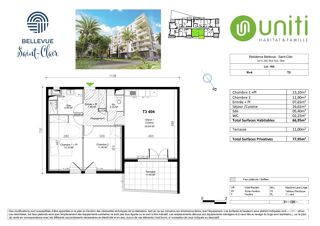  Appartement � vendre 3 pi�ces 66 m�