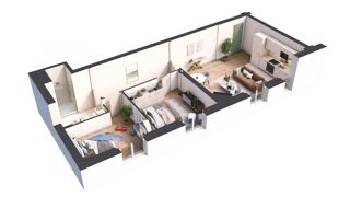  Appartement � vendre 3 pi�ces 49 m�