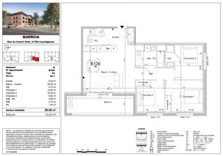  Appartement � vendre 4 pi�ces 80 m�