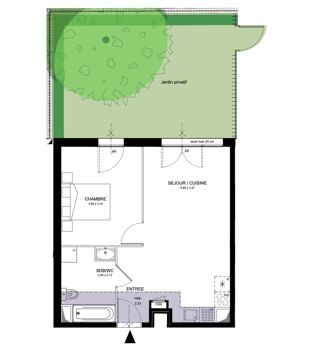  Appartement � vendre 2 pi�ces 43 m�