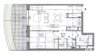  Appartement � vendre 2 pi�ces 63 m�