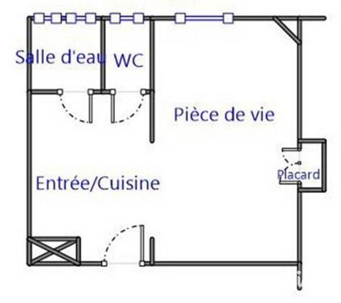  Appartement � vendre 2 pi�ces 43 m�