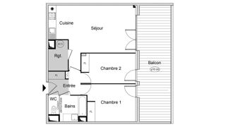  Appartement � vendre 3 pi�ces 67 m�