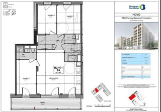  Appartement � vendre 4 pi�ces 79 m�