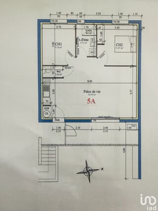  Appartement � vendre 3 pi�ces 61 m�