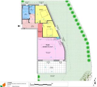  Appartement � vendre 3 pi�ces 74 m�