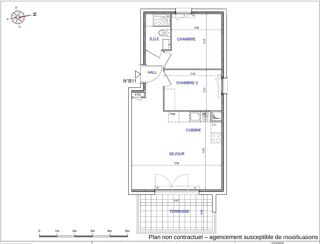  Appartement � vendre 3 pi�ces 46 m�
