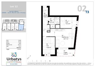  Appartement � vendre 3 pi�ces 60 m�