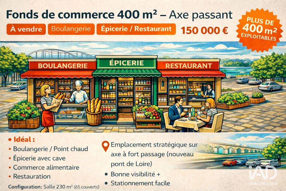   Vente Restaurant 400 m&sup2; 