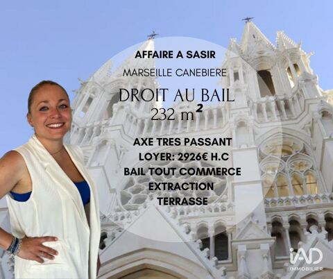 Vente Boutique/Local commercial 232 m&sup2; 154000 13001 Marseille
