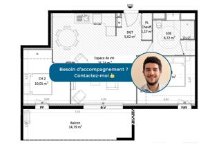  Appartement  vendre 3 pices 61 m