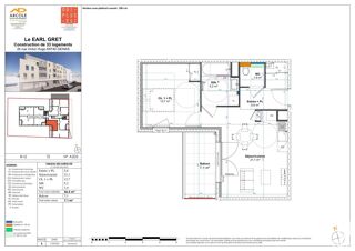  Appartement  vendre 2 pices 45 m