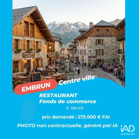 Vente Restaurant 150 m&sup2; 275000 05200 Embrun