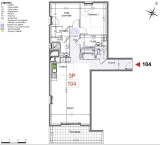  Appartement  vendre 3 pices 85 m