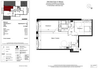  Loft � vendre 4 pi�ces 83 m� Saint-ouen-sur-seine