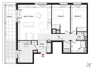  Appartement � vendre 4 pi�ces 89 m�